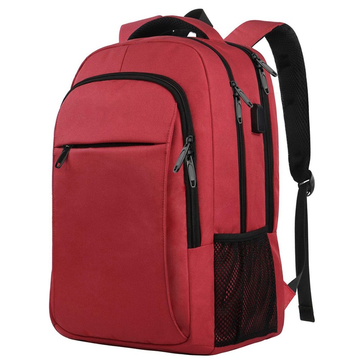 Rucsac de calatorie, AMRINUGL, 18 inch, Rosu