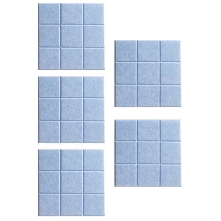 Panou decorativ perete din fetru roz 30x30cm