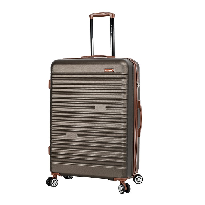 Troler mare extensibil Madisson SW33803, ABS, cifru, 4 roti duble, 77 cm, maro