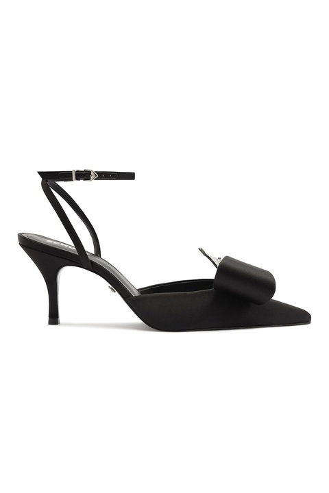 Schutz, Pantofi cu varf ascutit si funda Kristen, Negru