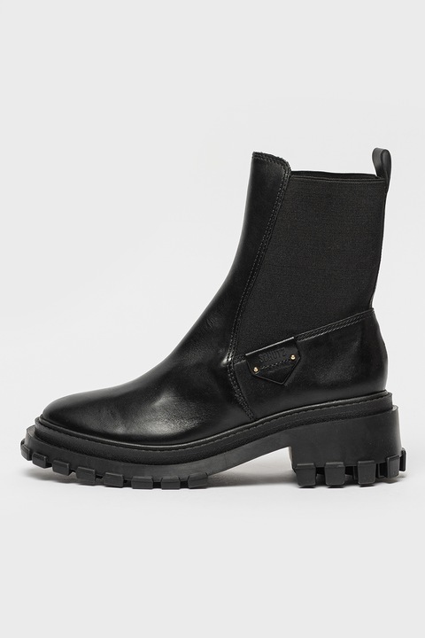 Schutz, Ghete Chelsea din peiele cu toc masiv, Negru