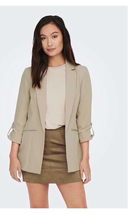 Sacou dama, only, Bej, Poliester, Bej