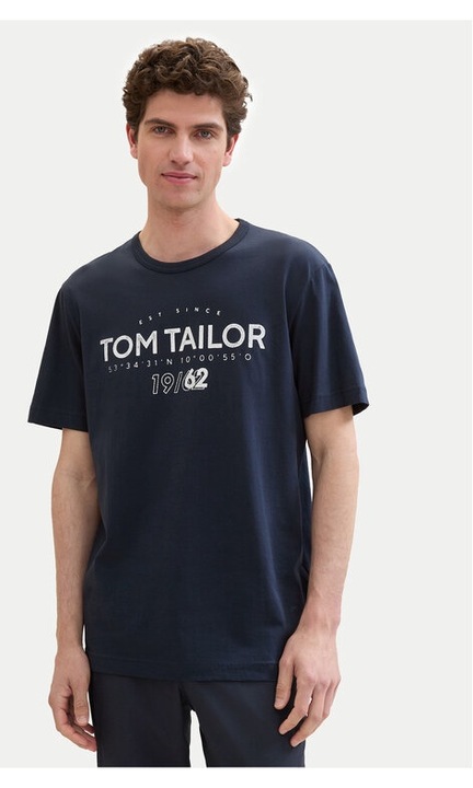 Мъжка тениска, Tom Tailor, 753634, Тъмносин, Памук