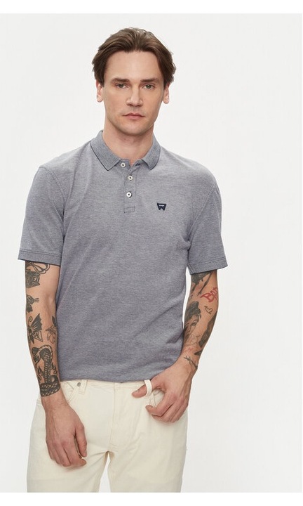 Férfi póló, Wrangler, 594015, kék, pamut