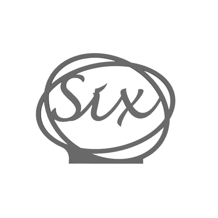 Сватбена украса за маса, "SIX", зала за събития, 163 Х 202 мм сребро