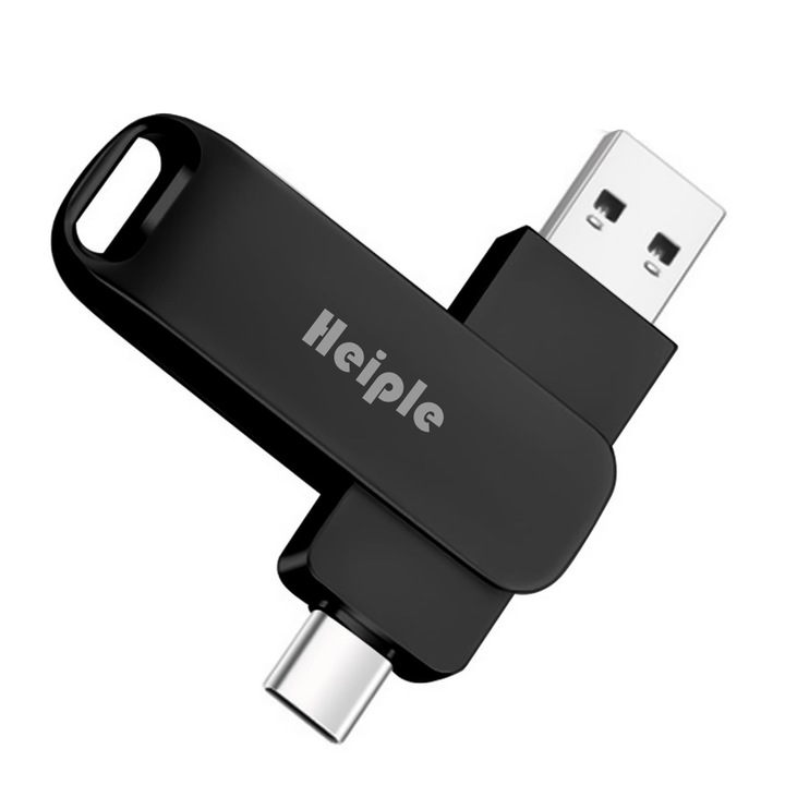 Външен хард диск, USB памет, 2 в 1 OTG USB 3.2+ USB C, HP01B, Portable, 4TB