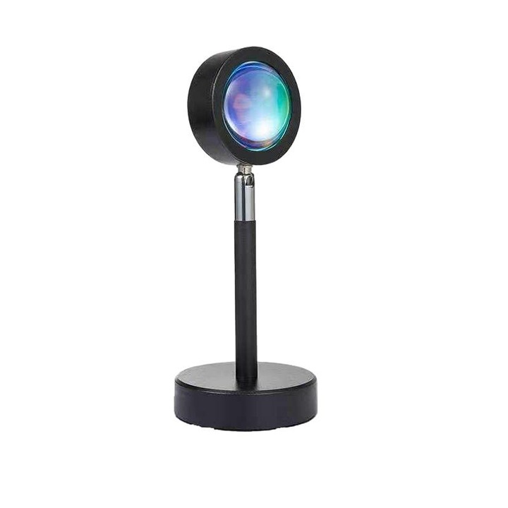 Lampa de proiectie Sunset, Jormftte, USB, efecte romantice, 180 grade rotire, multicolor