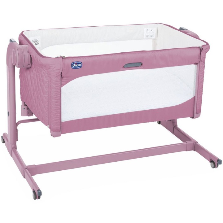 Детска кошара Chicco Next2Me Magic, Падаща преграда, 0+ месеца, Blossom