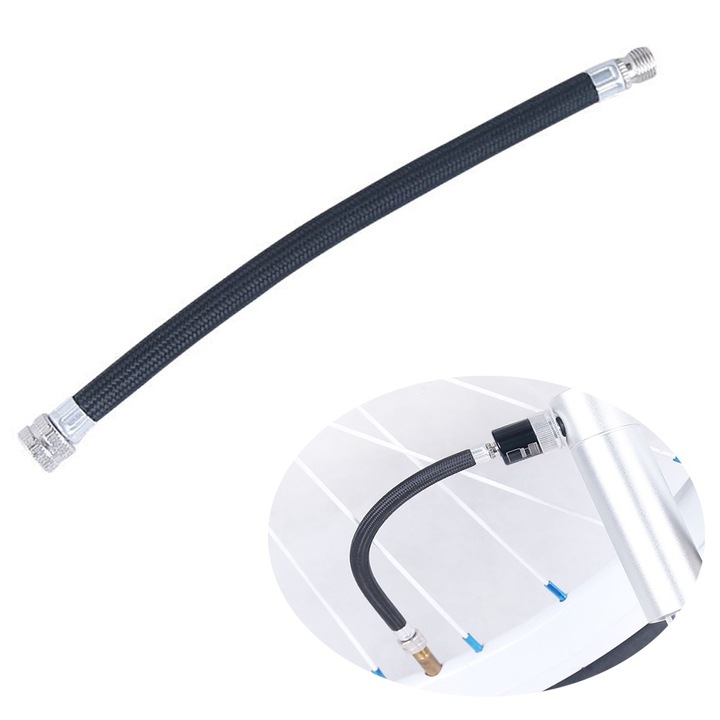 Jormftte kerékpárpumpa hosszabbító, nagynyomású, Schrader szelepekhez, könnyen használható