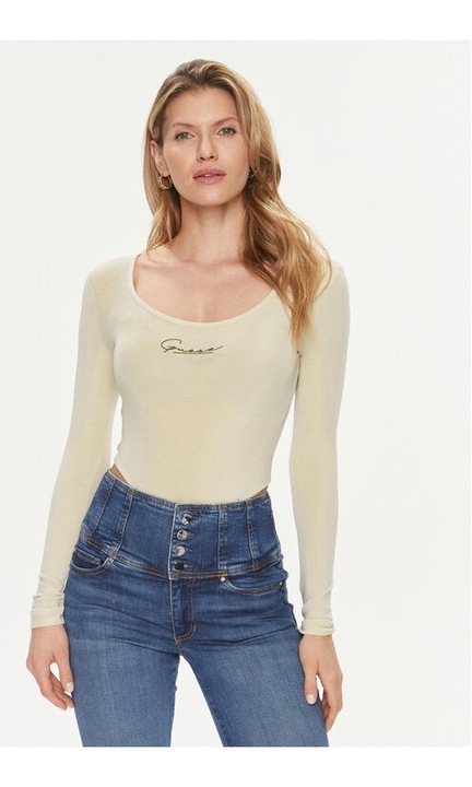 Bluza dama, guess, Bej, Acril, Bej