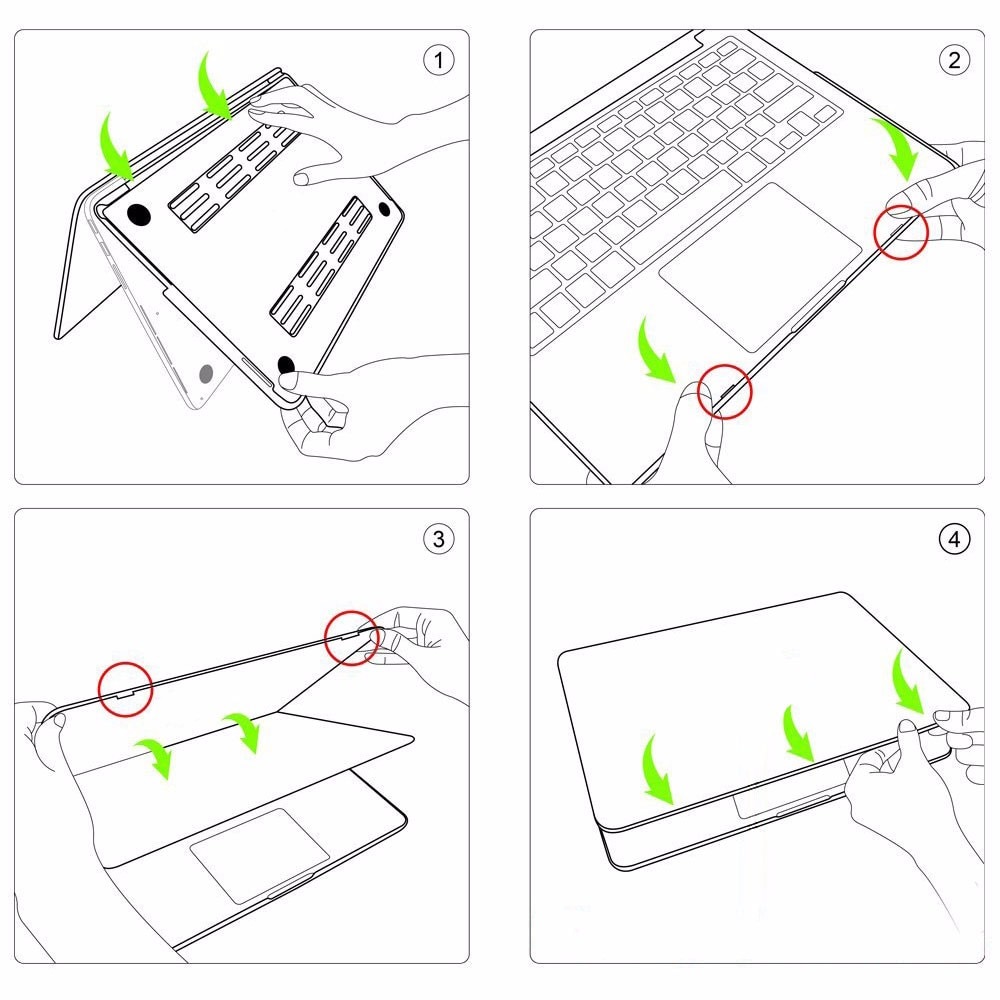 Carcasa laptop, pentru MacBook Air 13 inch, policlorura de vinil, gri