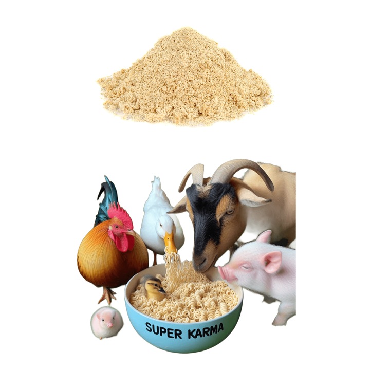 Paste Instant pentru caini, hrana uscata, fara gatire, fara aditivi Macaroane instant / paste rapide / fara gatit, pentru animale - 28kg