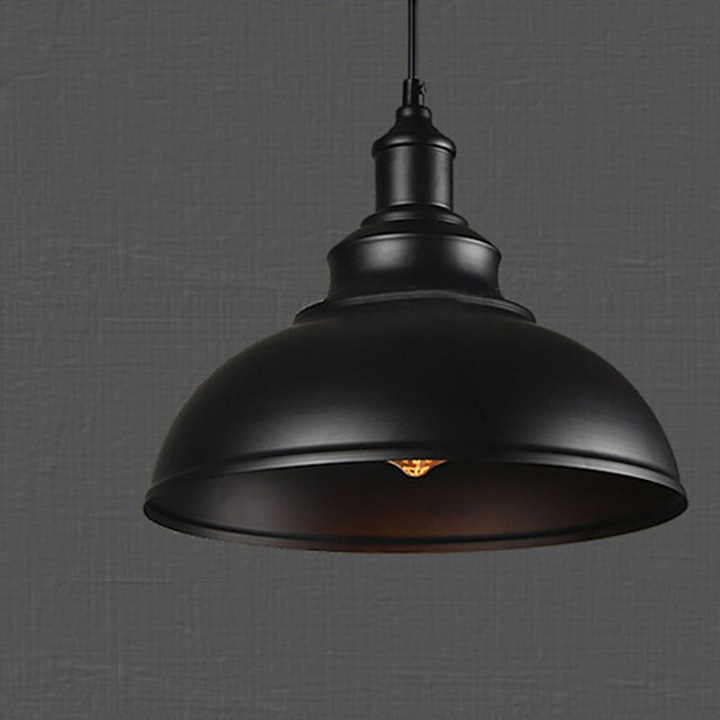 Lampa suspendata in stil vintage, lumini suspendate industriale, iluminat retro metal pentru ferma pentru diverse spatii, inclusiv cafenele, baruri, cluburi, camere de zi, dormitoare, bucatarii