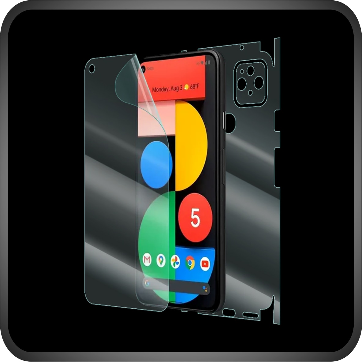 Folie de Protectie Full-Body Folie24, pentru Google Pixel 9 Pro XL, 1 Set Mate cu Acoperire 360, Ecran + Spate si Laterale, Adezive, Flexibile cu Auto Regenerare