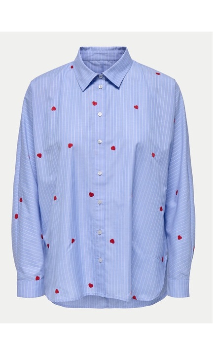 Bluza dama, only, Albastru, Bumbac, Albastru