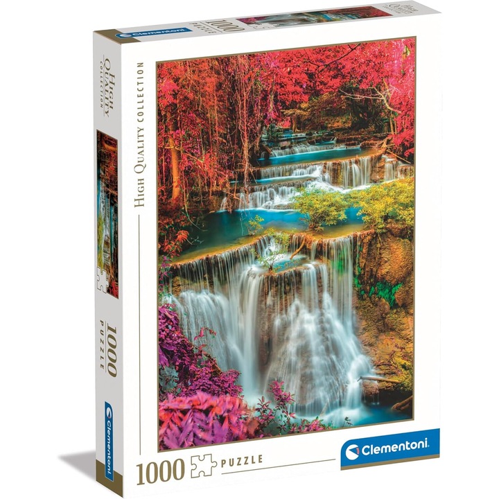 Пъзел Clementoni 1000 елемента Colorful Waterfalls of Thailand, 50x70cm