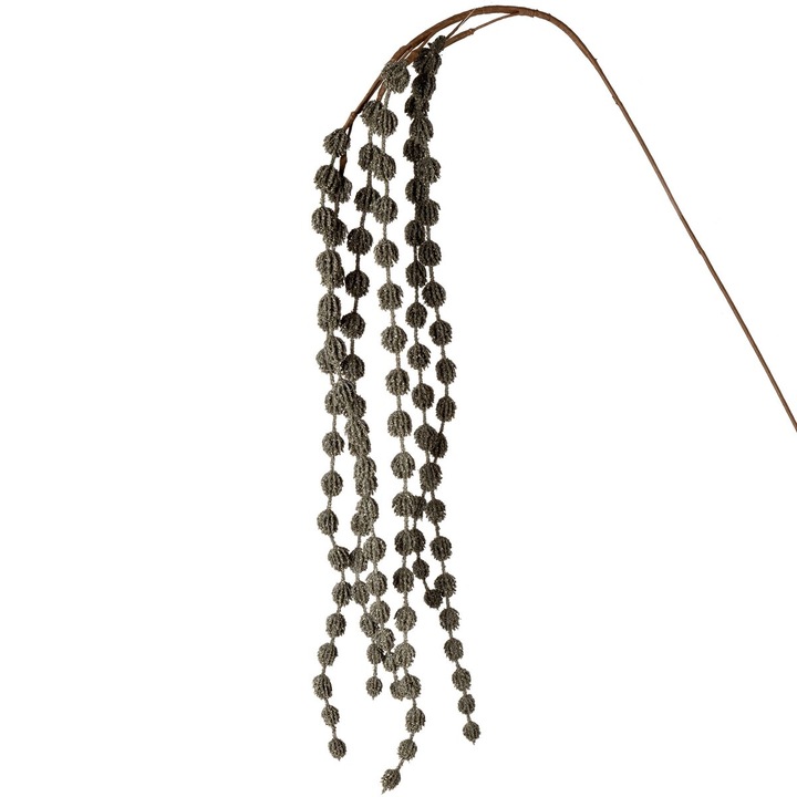 Floare NATU ramura ornamentala cu muguri mici 100 cm Eurofirany otel