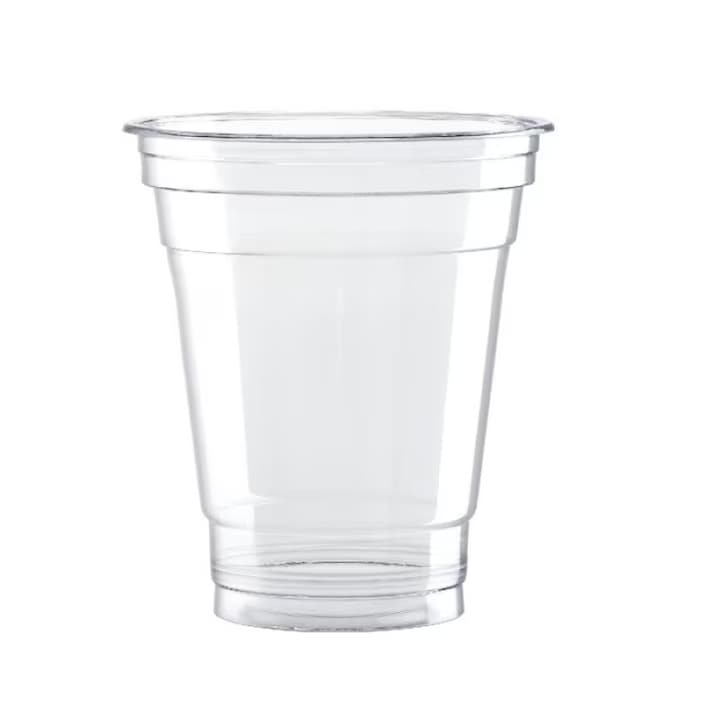 Set 50 pahare reutilizabile transparente 400 ml