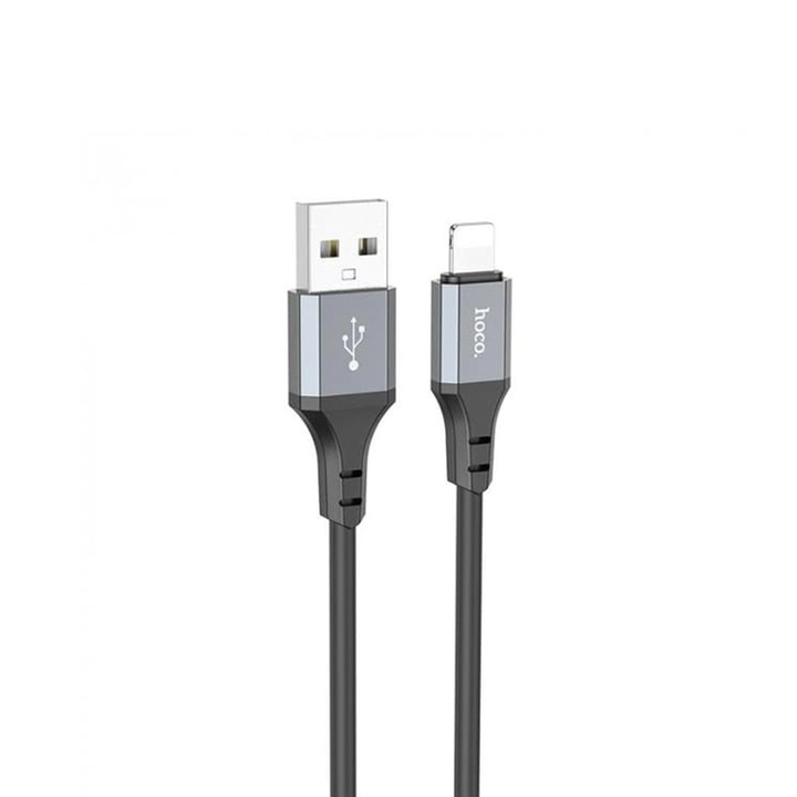Cablu de Date USB la Lightning, 2.4A, 3m, V577, Aluminiu, Silicagel, Black