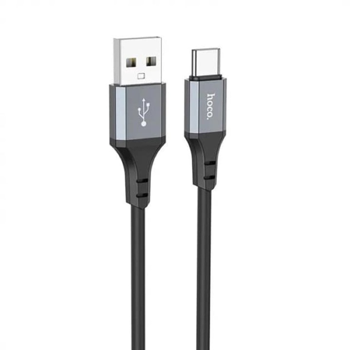Cablu de Date USB la Type-C 60W, 3A, 3m, V576, Aluminiu, Negru