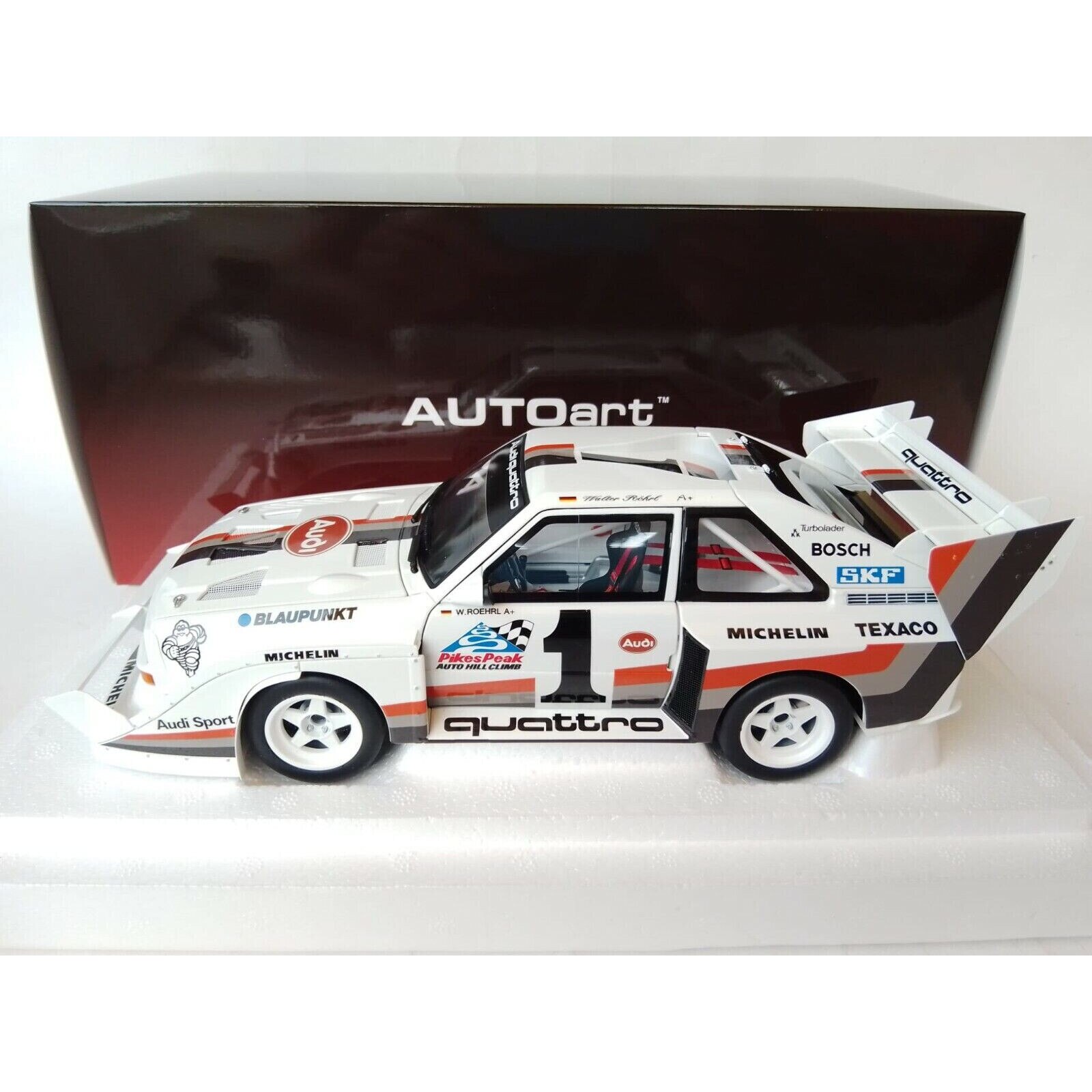 Macheta auto Audi Sport Quattro S1 Pikes Peak 1987 #1 W.Röhrl