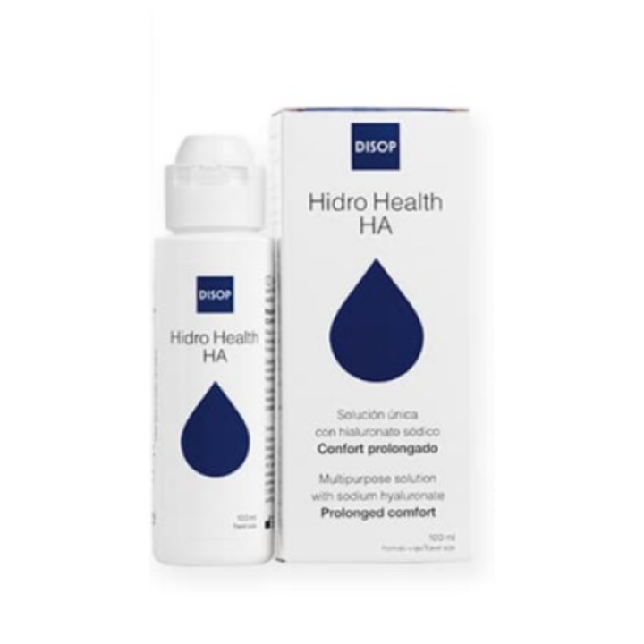 Solutie intretinere lentile de contact, Hidro Health HA, 100 ml