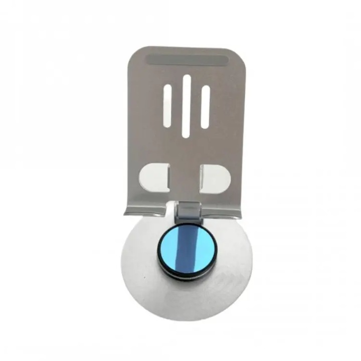 Настолна стойка за телефон, метална, въртяща се на 360°, с неплъзгаща се основа, размери 111 X 67 X 36 см, сива