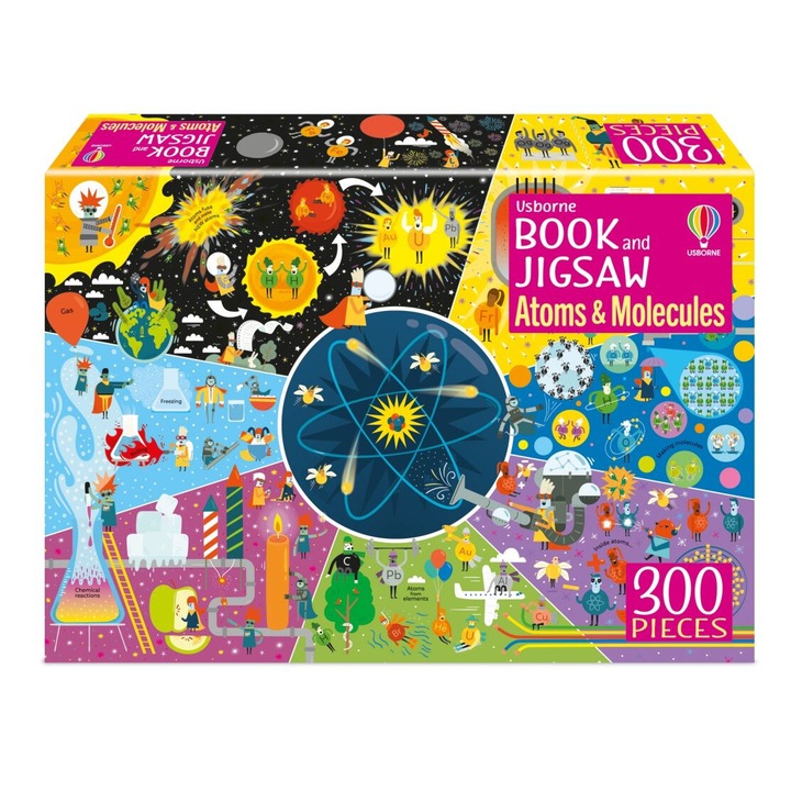 Carte/Puzzle - Usborne Book és Jigsaw atomok és molekulák