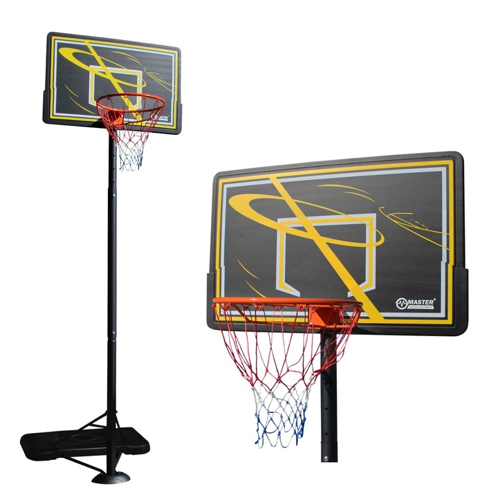 Hordozható kosárlabda karika, Master, Impact 305, állítható magasság 245-305 cm, 50 literes tartály, külső átmérő 45 cm