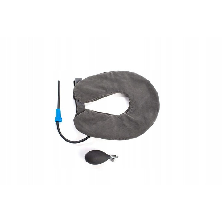 Suport ortopedic pentru gat, Luka, model umflat, confortabil, ajustabil, multicolor, universal