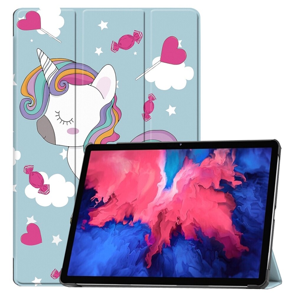 Husa pentru Lenovo Tab P11 TB J606L/TB J606F/Tab P11 Plus TB-J616F/TB-J616X, O27, Microfibra, Unicorn