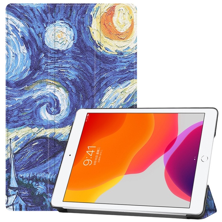 Husa pentru tableta iPad 10.2 (2019/2020/2021) - Techsuit FoldPro, Noapte instelata