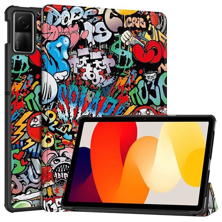 Husa tableta, Smartphosis, Pentru Xiaomi Redmi Pad SE, Multicolor