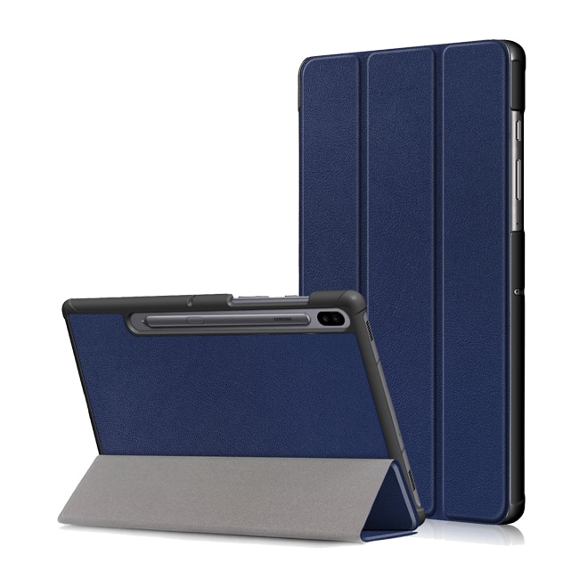 Husa Protectie pentru Samsung Galaxy Tab S6 10.5 T860/T865, EVIA, F95, Nanotextil, Blue