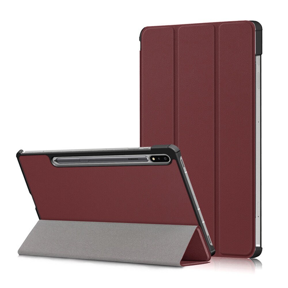 Husa tableta, Smartphosis, Pentru Samsung Galaxy Tab S7 Plus / S8 Plus / S7 FE Techsuit FoldPro Bordeaux
