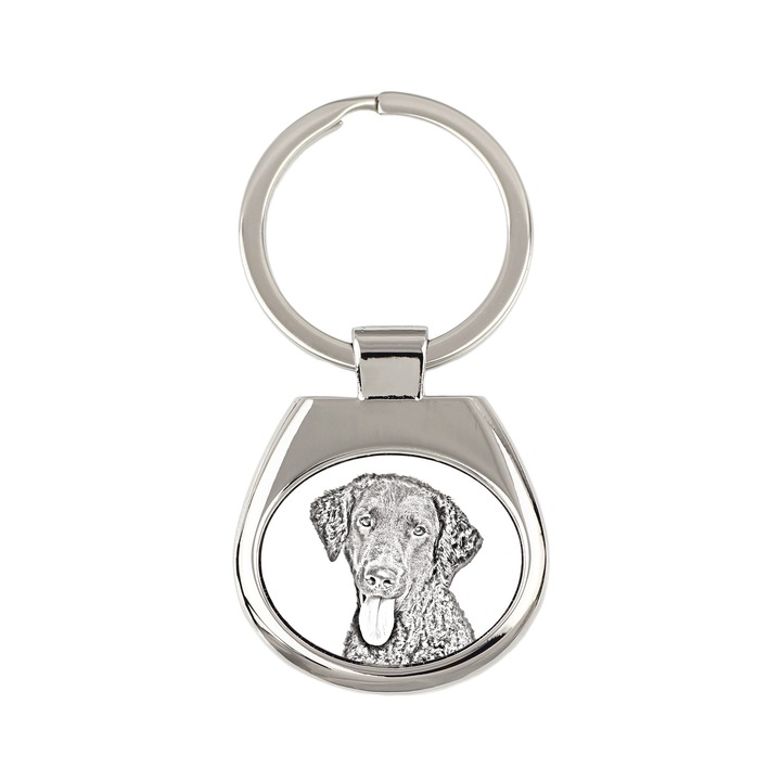 Curly Coated Retriever kutyafotós kulcstartó Art-Dog