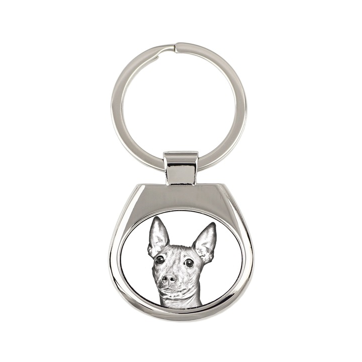 Amerikai szőrtelen terrier kutyafotós kulcstartó Art-Dog