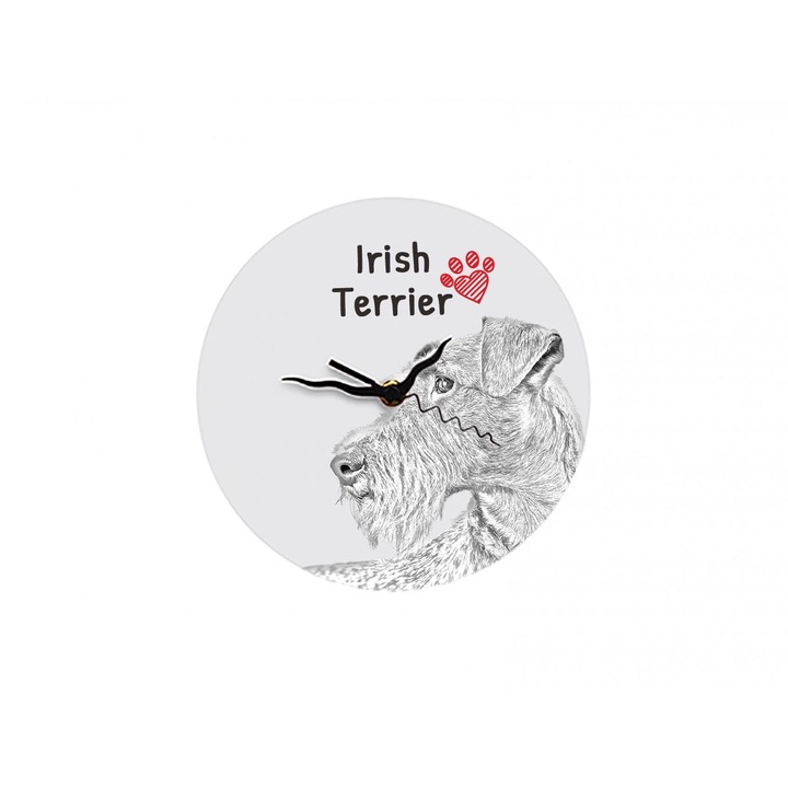 Ceas decorativ Art-Dog, cu caine, personalizat, 20cm, MDF
