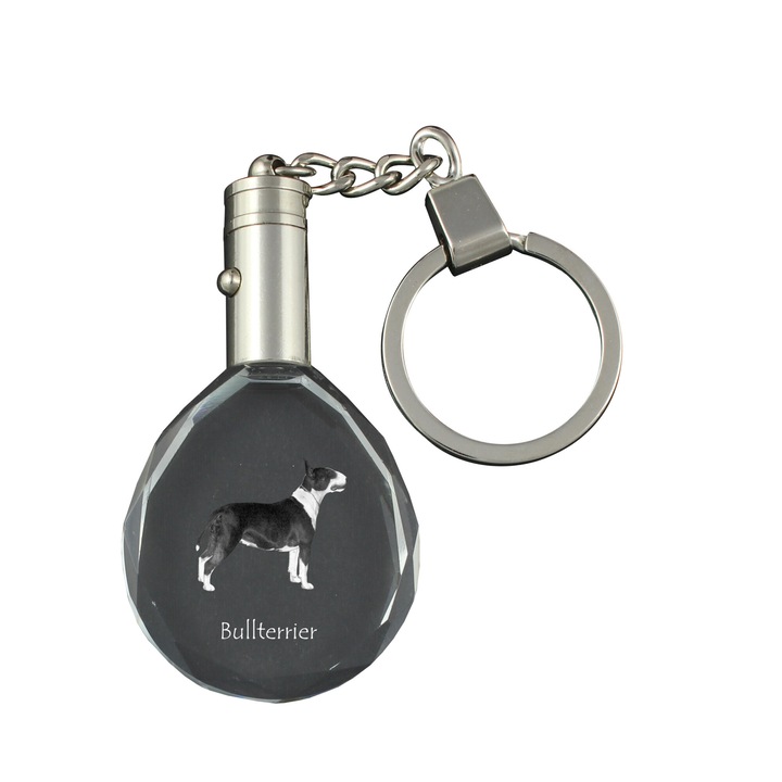 Kulcstartó lámpával, Art-Dog, kristály, 40 x 35 x 10 mm, szürke