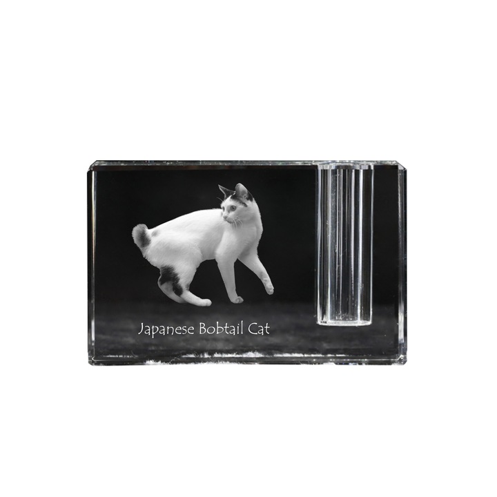 Suport pentru pixuri, Art-Dog, cristal, personalizabil cu fotografie, 11x4x7cm