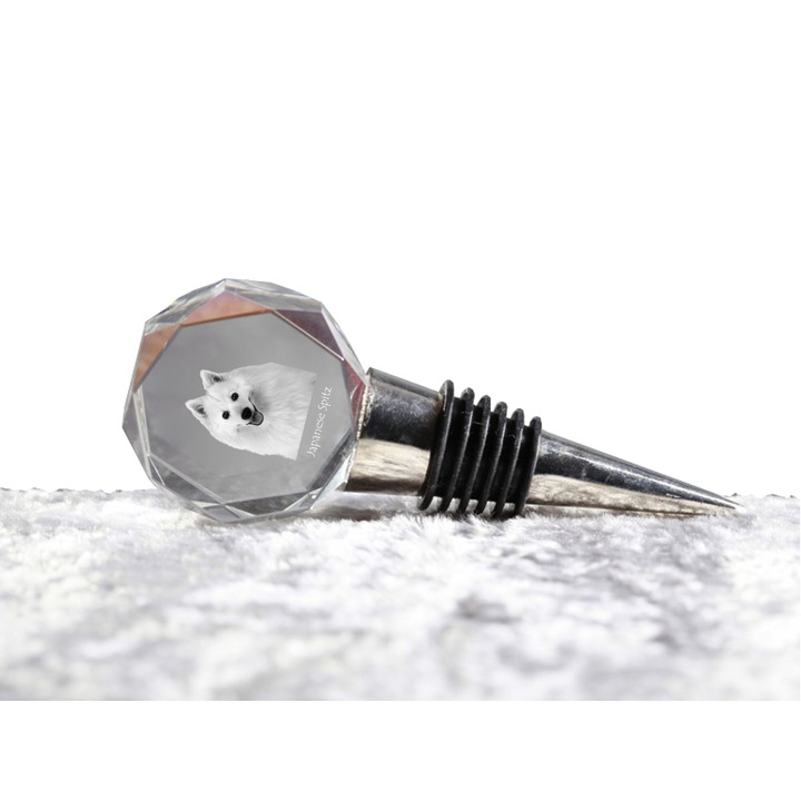 Dop de sticla pentru vin, Art-Dog, gravura animal, personalizabil cu foto, 4x4x2cm