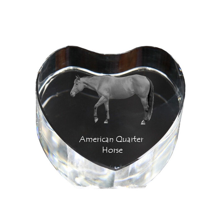 Inima din cristal personalizata cu fotografie, Art-Dog, 7.5x8x5cm, pentru amintiri unice