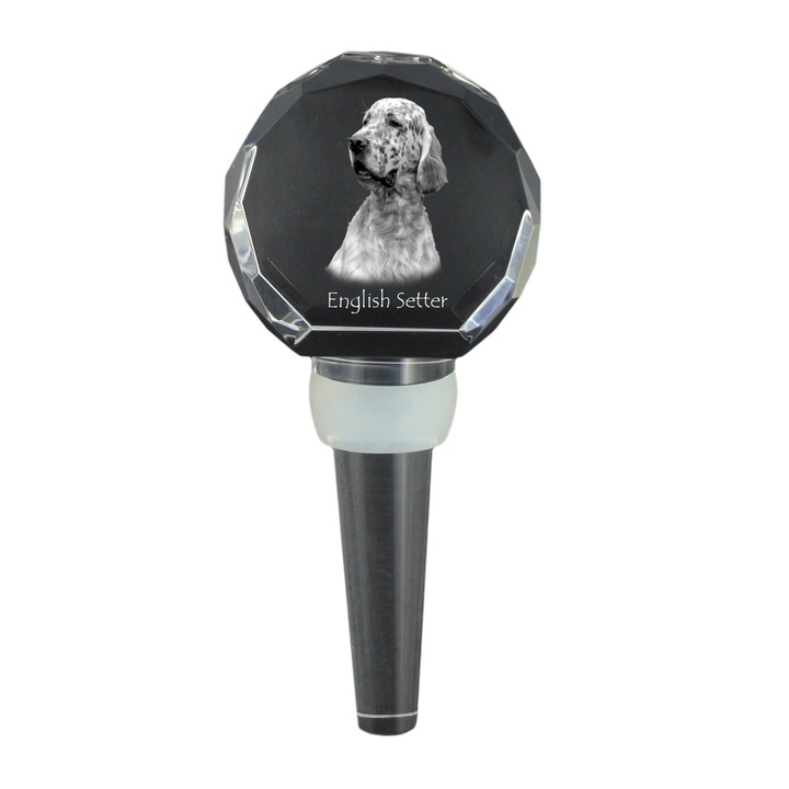 Dop din cristal, Art-Dog, personalizat cu imagine, 10,3cm, 4x4x2,5cm