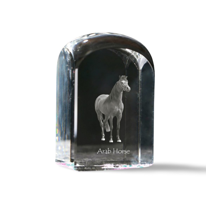 Kristály papírsúly, Art-Dog, személyre szabható, 10x6x6cm, átlátszó