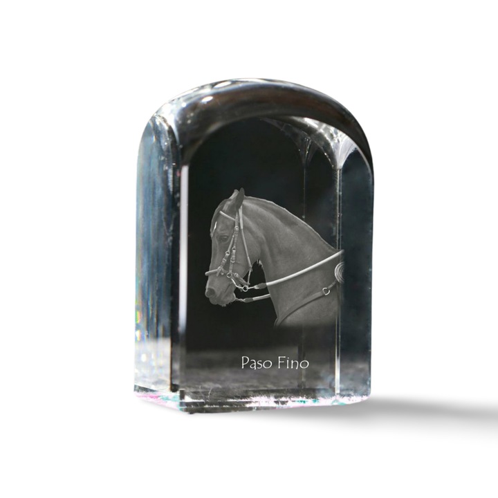 Kristály papírnehezék, Art-Dog, személyre szabható, 10x6x6cm, átlátszó