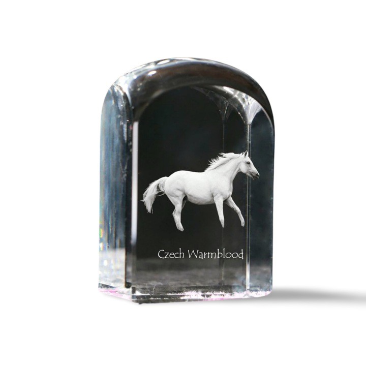 Kristály papírnehezék, Art-Dog, személyre szabható, 10x6x6cm, átlátszó