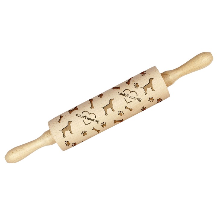Sucitoare din lemn Art-Dog, German Wirehaired Pointer, 5.8x20x40cm, personalizabil