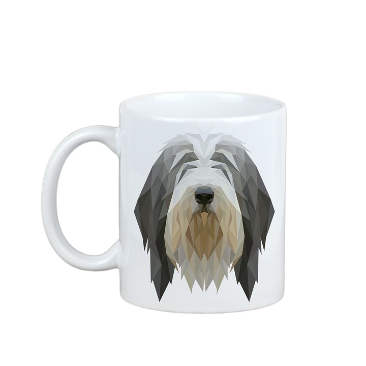 Cana Art-Dog cu motiv caine, ceramica, 300ml, rezistenta la microunde si masina de spalat