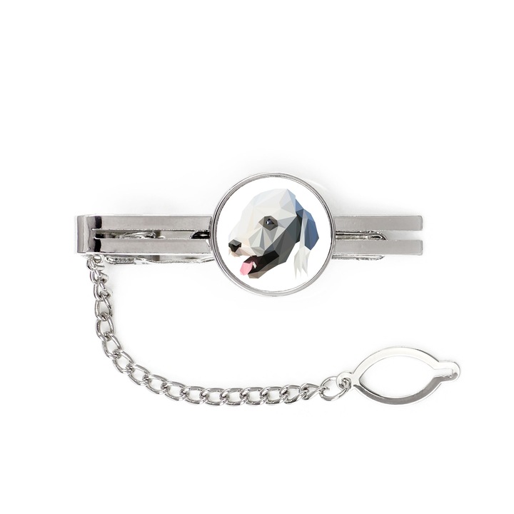 Agrafa de cravata Art-Dog, motiv caine, metal, 5cm