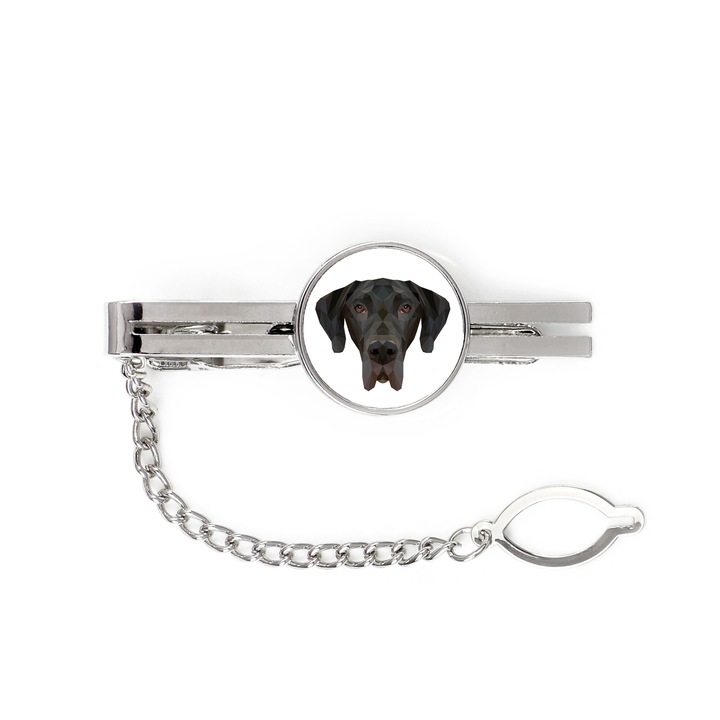 Clips cravata Art-Dog, model Great Dane I, metal, 5cm